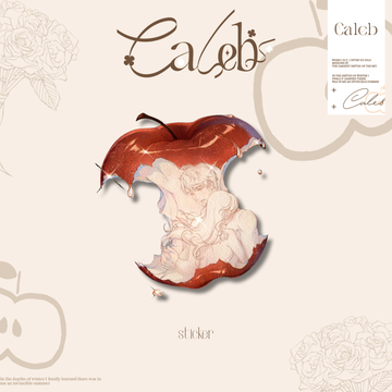Caleb Apple Sticker -Beyond Gravity's Embrace