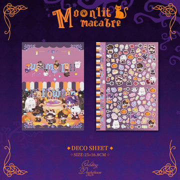 Halloween Chibi Deco Sheet-Moonlit Macabre