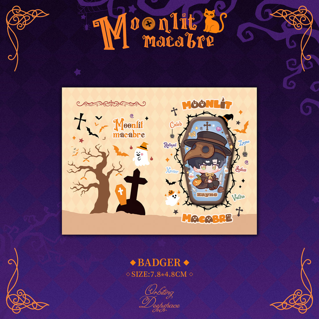 Halloween Chibi Badge-Moonlit Macabre