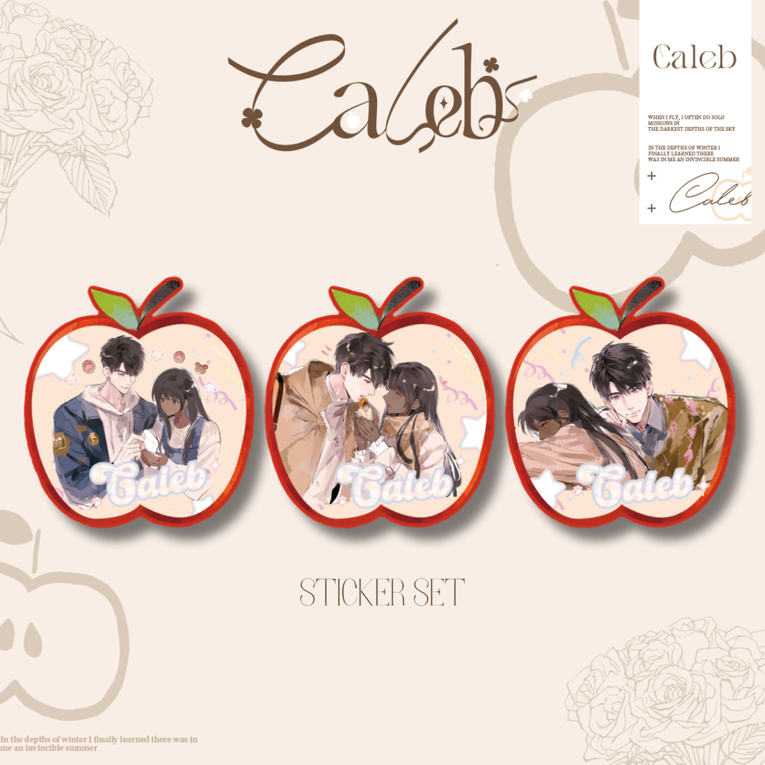 Caleb Couple Sticker Set -Beyond Gravity's Embrace