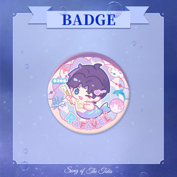 Chibi Mermaid Badge -Song of the Tides
