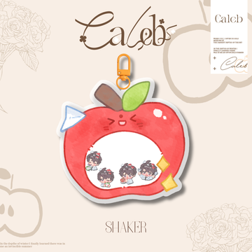 Caleb Apple Shaker Keychain -Beyond Gravity's Embrace