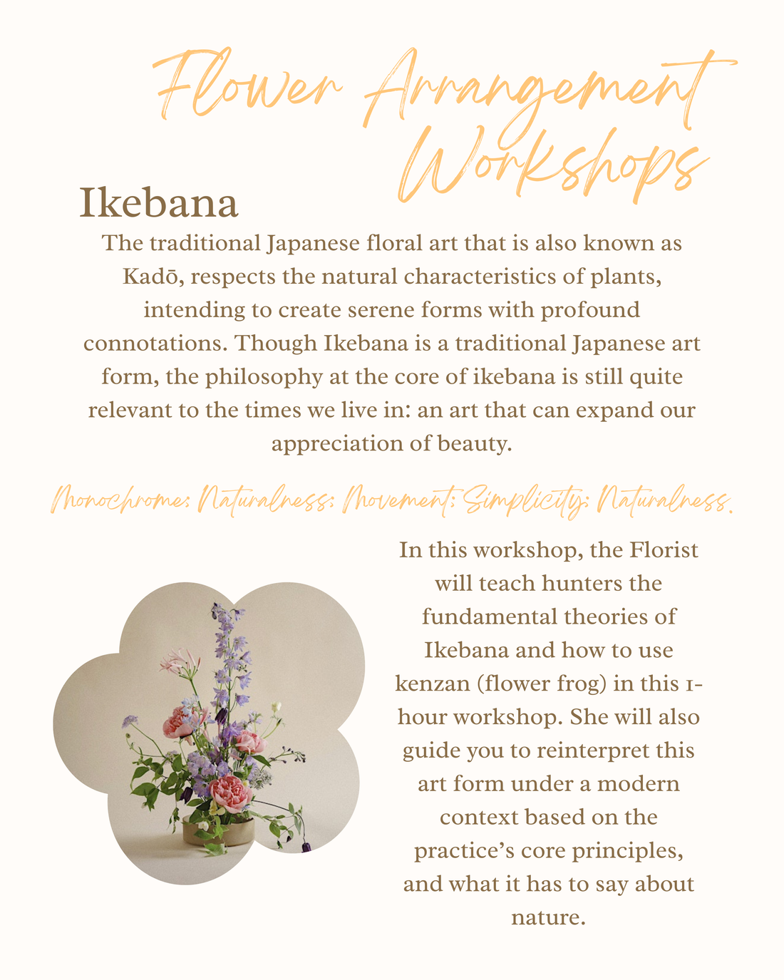 Flower Workshop with Caleb (Interest Deposit)