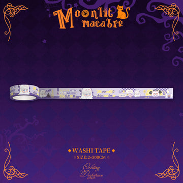 Halloween Chibi Washi Tape-Moonlit Macabre
