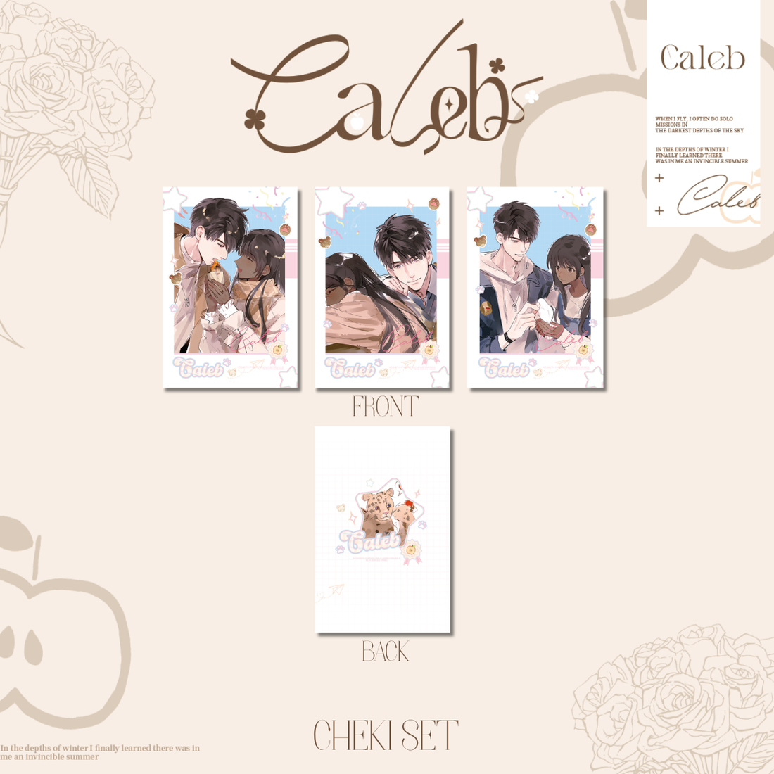 Caleb Couple Cheki Set -Beyond Gravity's Embrace