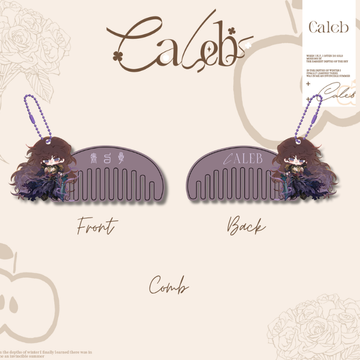 Entwined Lotuses Chibi Comb Keychain -Beyond Gravity's Embrace