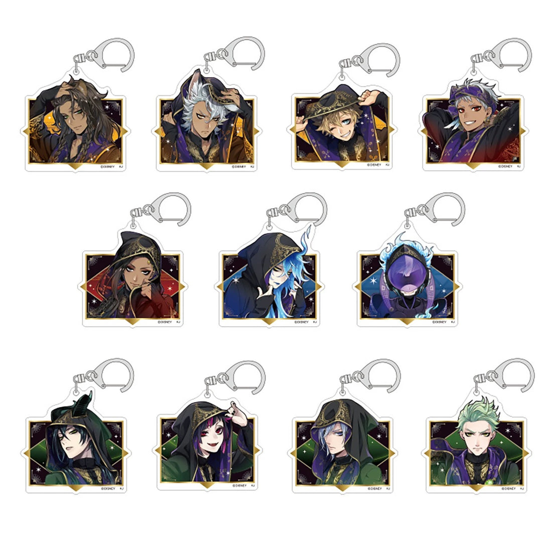 (PREORDER) Twisted Wonderland Acrylic Keychain – Uniform Style Backpack Charm