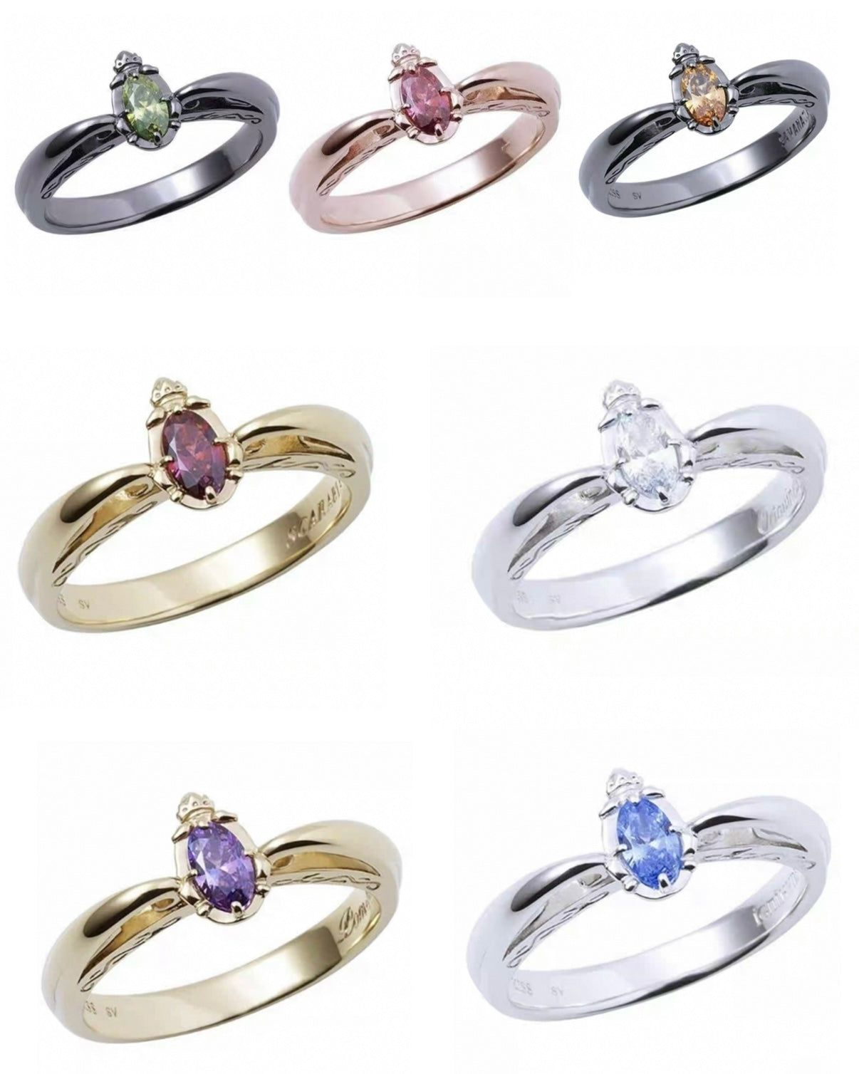 (PREORDER) Twisted Wonderland Inspired Jewelry - Dorm Adjustable Silver Ring