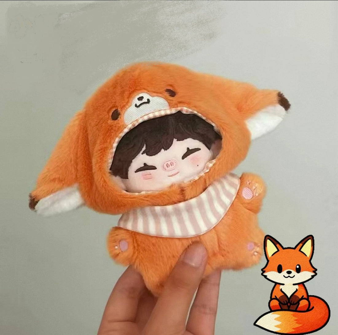 10cm Plush Cute Animal Onesie Outfit (2-piece set)