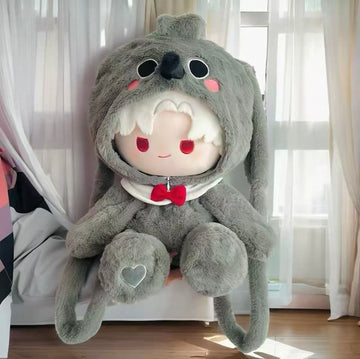 40cm Plush Crow‑Theme Hooded Onesie Outfit