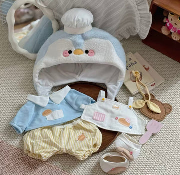 40cm Plush Baking‑House Penguin Outfit (7-piece set)