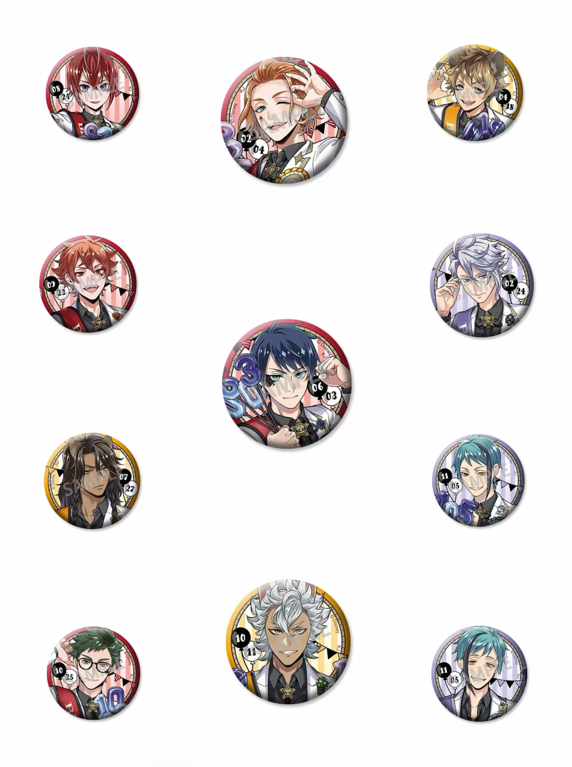 (PREORDER) Disney Twisted Wonderland Official Pin Badge – Anime Game Merchandise