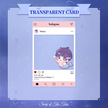 Chibi Mermaid Transparent Card -Song of the Tides