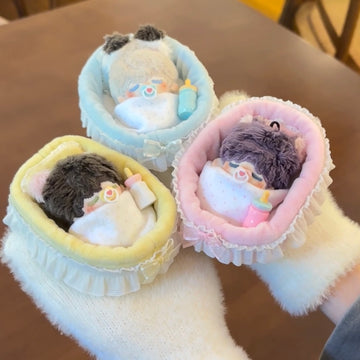 (PREORDER) 5cm Sleeping Baby Set- Night Rope & Bed & Milk Bottle